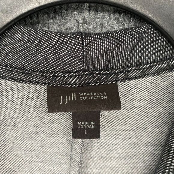 Wearever J Jill Sweater Blazer Large Gray Button Up Ladies Casual Comfy Office - Picture 5 of 9